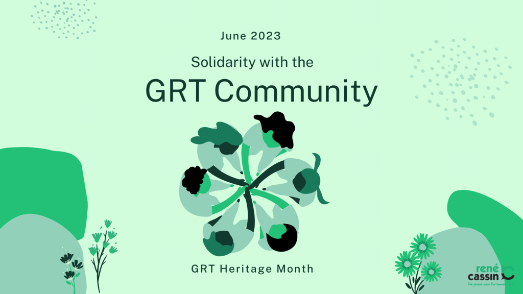 Solidarity with teh GRT community during GRT heritage month 